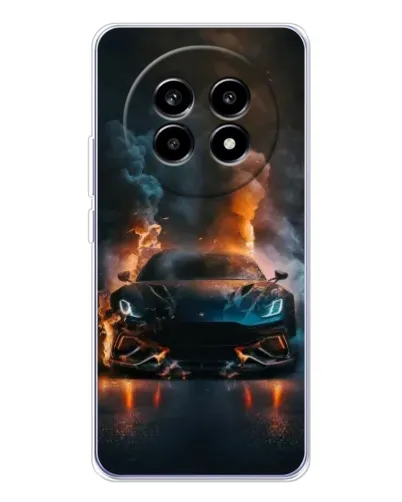 Чехол для Realme 13 Pro с картинкой «Lamborghini дымная эстетика»