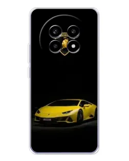 Чехол для Realme 13 Pro с картинкой «Lamborghini желтый акцент»