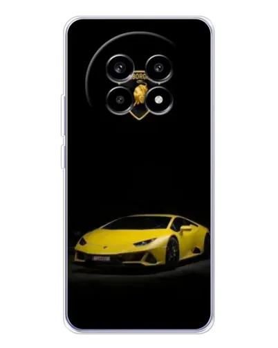 Чехол для Realme 13 Pro с картинкой «Lamborghini желтый акцент»