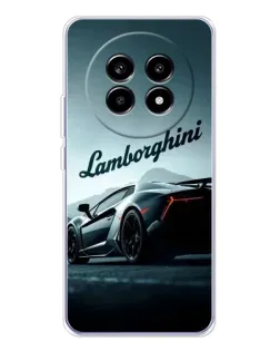 Чехол для Realme 13 Pro с картинкой «Классическая надпись Lamborghini»