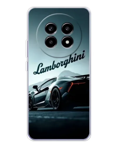 Чехол для Realme 13 Pro с картинкой «Классическая надпись Lamborghini»