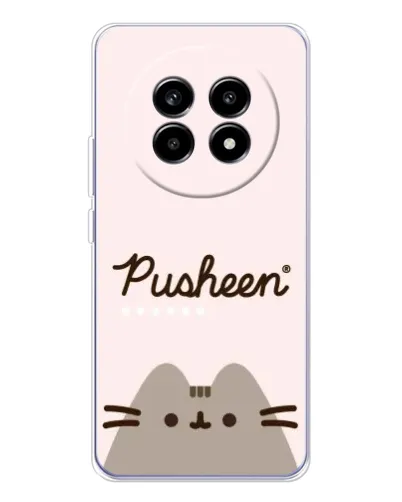 Чехол для Realme 13 Pro с картинкой «Pusheen логотип»