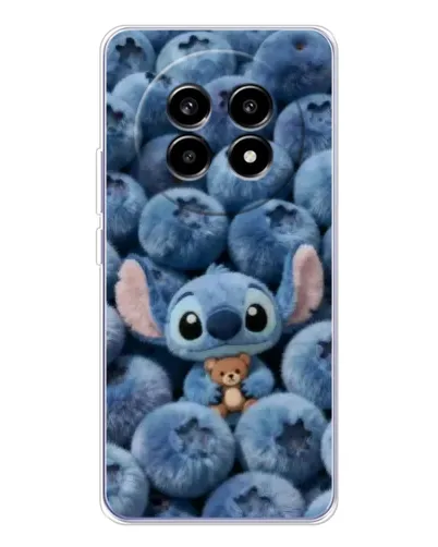 Чехол для Realme 13 Pro с картинкой «Стич и голубика»