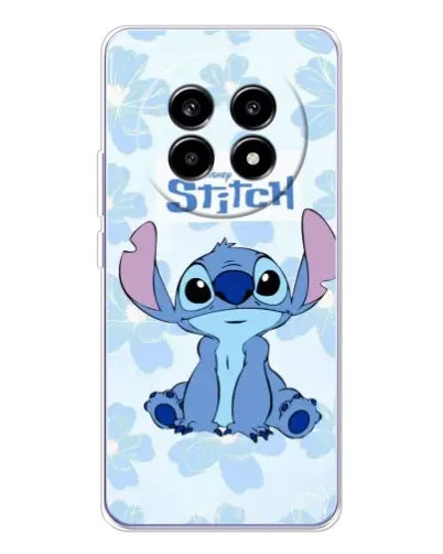 Чехол для Realme 13 Pro с картинкой «Stitch среди цветов»