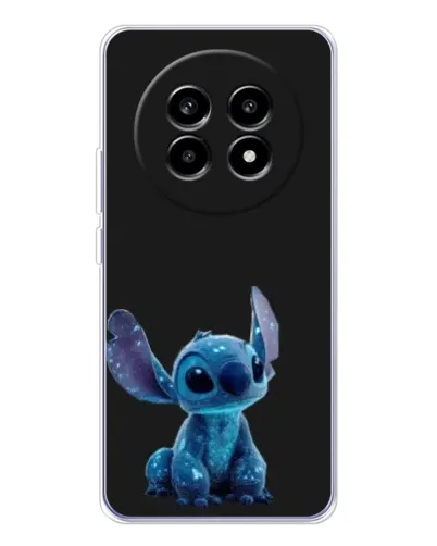 Чехол для Realme 13 Pro с картинкой «Стич на черном»