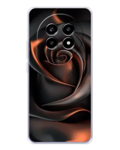 Чехол для Realme 13 Pro с картинкой «Шелковая черная роза»