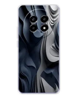 Чохол для Realme 13 Pro з картинкою «Об'ємні сині складки»