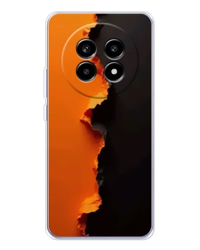 Чехол для Realme 13 Pro с картинкой «Оранжевый разлом» Чехол для Realme 13 Pro с картинкой «Оранжевый разлом»
