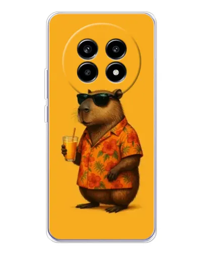 Чехол для Realme 13 Pro с картинкой «Капибара на отдыхе»