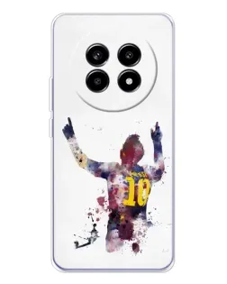Чехол для Realme 13 Pro с картинкой «Акварельный Месси Барселона»