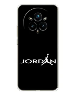Чехол для Realme 14 Pro 5G с картинкой «Jordan White Logo» Чехол для Realme 14 Pro 5G с картинкой «Jordan White Logo»