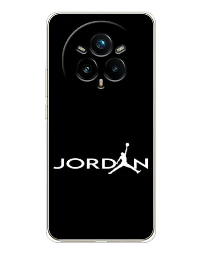 Чехол для Realme 14 Pro 5G с картинкой «Jordan White Logo» Чехол для Realme 14 Pro 5G с картинкой «Jordan White Logo»