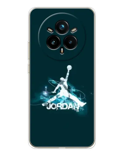 Чехол для Realme 14 Pro 5G с картинкой «Jordan Blue Fire» Чехол для Realme 14 Pro 5G с картинкой «Jordan Blue Fire»