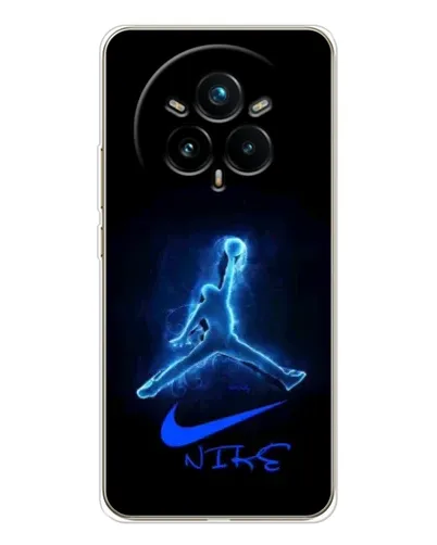 Чехол для Realme 14 Pro 5G с картинкой «Jordan Neon Blue» Чехол для Realme 14 Pro 5G с картинкой «Jordan Neon Blue»