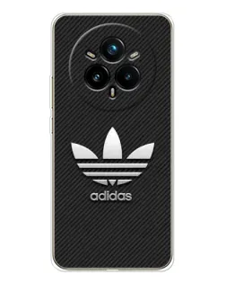 Чехол для Realme 14 Pro 5G с картинкой «Adidas Карбоновая текстура»