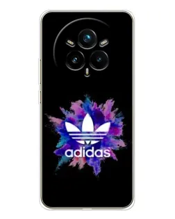 Чехол для Realme 14 Pro 5G с картинкой «Взрыв красок Adidas»