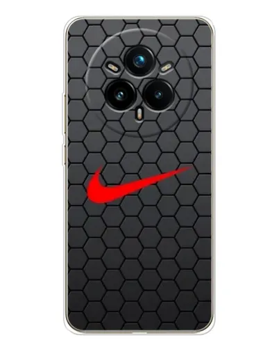 Чехол для Realme 14 Pro 5G с картинкой «Nike — карбоновая сетка»