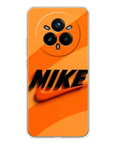 Чехол для Realme 14 Pro 5G с картинкой «Оранжевый драйв Nike»