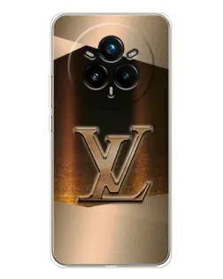Чехол для Realme 14 Pro 5G с картинкой «LV — золотое сияние»