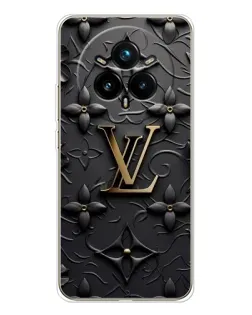 Чехол для Realme 14 Pro 5G с картинкой «Кожаная текстура LV»