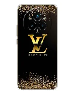 Чехол для Realme 14 Pro 5G с картинкой «LV — золотые искры»