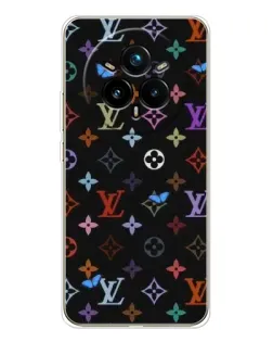 Чехол для Realme 14 Pro 5G с картинкой «Цветная монограмма LV»