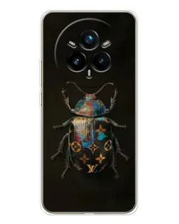 Чехол для Realme 14 Pro 5G с картинкой «LV — мраморный принт»