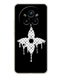 Чехол для Realme 14 Pro 5G с картинкой «Цветочная монограмма»