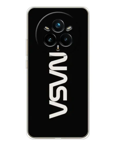 Чехол для Realme 14 Pro 5G с картинкой «NASA — вертикальный логотип» Чехол для Realme 14 Pro 5G с картинкой «NASA — вертикальный логотип»