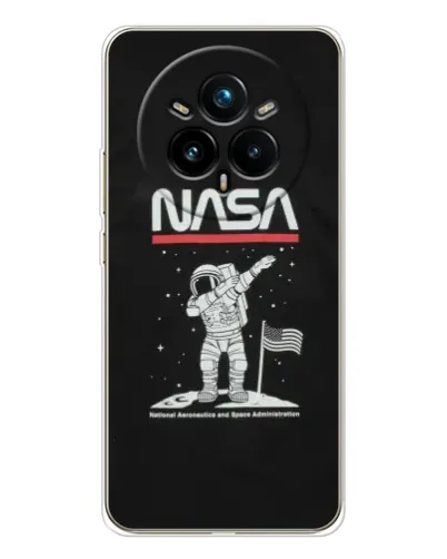 Чехол для Realme 14 Pro 5G с картинкой «NASA — шагаем по Луне» Чехол для Realme 14 Pro 5G с картинкой «NASA — шагаем по Луне»