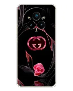 Чехол для Realme 14 Pro 5G с картинкой «Gucci — неоновая роза» Чехол для Realme 14 Pro 5G с картинкой «Gucci — неоновая роза»