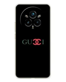 Чехол для Realme 14 Pro 5G с картинкой «Gucci — красный градиент» Чехол для Realme 14 Pro 5G с картинкой «Gucci — красный градиент»