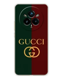 Чехол для Realme 14 Pro 5G с картинкой «Gucci — темно-зеленый градиент» Чехол для Realme 14 Pro 5G с картинкой «Gucci — темно-зеленый градиент»