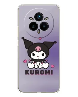 Чехол для Realme 14 Pro 5G с картинкой «Kuromi — фиолетовый арт»