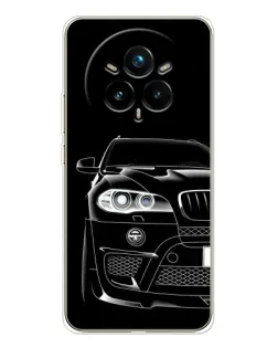 Чехол для Realme 14 Pro 5G с картинкой «Темный силуэт BMW»