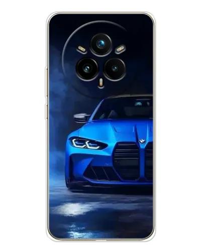 Чехол для Realme 14 Pro 5G с картинкой «Голубая BMW M4» Чехол для Realme 14 Pro 5G с картинкой «Голубая BMW M4»