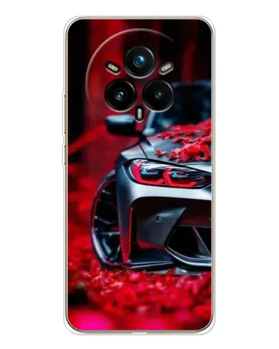 Чехол для Realme 14 Pro 5G с картинкой «Спортивная BMW и цветы» Чехол для Realme 14 Pro 5G с картинкой «Спортивная BMW и цветы»