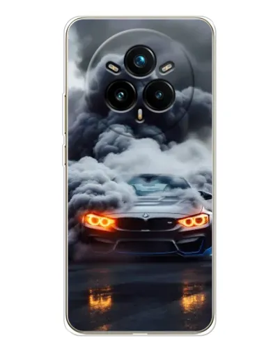 Чехол для Realme 14 Pro 5G с картинкой «BMW в дыму» Чехол для Realme 14 Pro 5G с картинкой «BMW в дыму»