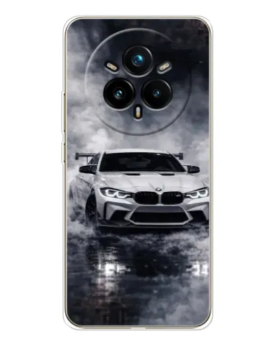 Чехол для Realme 14 Pro 5G с картинкой «BMW сквозь туман» Чехол для Realme 14 Pro 5G с картинкой «BMW сквозь туман»