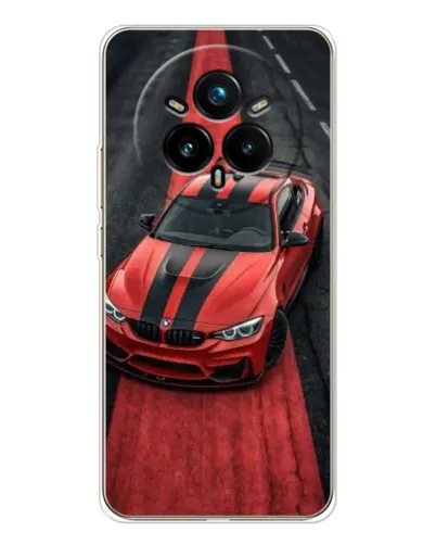 Чехол для Realme 14 Pro 5G с картинкой «BMW на красной дорожке» Чехол для Realme 14 Pro 5G с картинкой «BMW на красной дорожке»