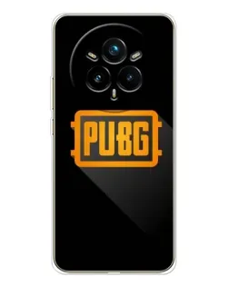 Чехол для Realme 14 Pro 5G с картинкой «PUBG — рамка лого»