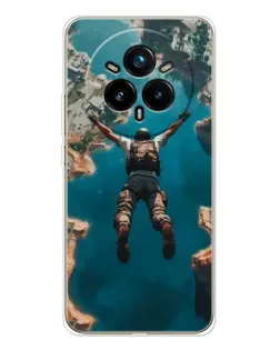 Чехол для Realme 14 Pro 5G с картинкой «PUBG — свободное падение»