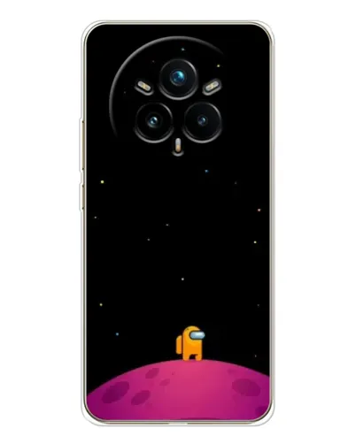 Чехол для Realme 14 Pro 5G с картинкой «Одинокий герой на планете»