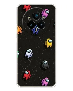 Чехол для Realme 14 Pro 5G с картинкой «Космический паттерн Among Us» Чехол для Realme 14 Pro 5G с картинкой «Космический паттерн Among Us»
