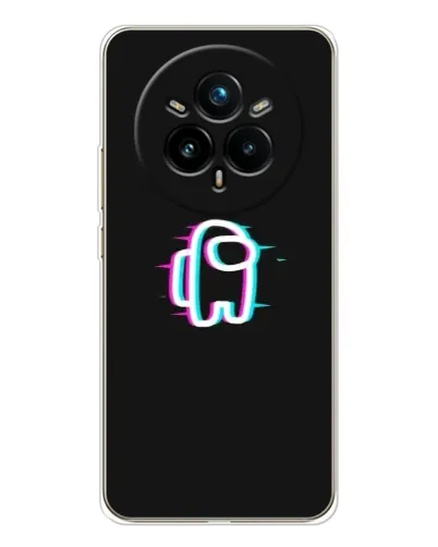 Чехол для Realme 14 Pro 5G с картинкой «Among Us неон»