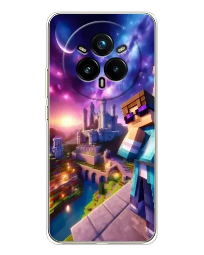 Чехол для Realme 14 Pro 5G с картинкой «Стив и космос»