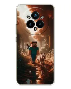 Чехол для Realme 14 Pro 5G с картинкой «Стив в лесу»