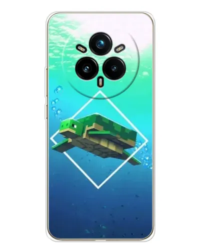 Чехол для Realme 14 Pro 5G с картинкой «Черепаха Minecraft» Чехол для Realme 14 Pro 5G с картинкой «Черепаха Minecraft»