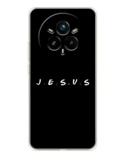 Чехол для Realme 14 Pro 5G с картинкой «Точки веры J.E.S.U.S.»