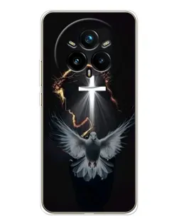Чехол для Realme 14 Pro 5G с картинкой «Голубь и Свет»